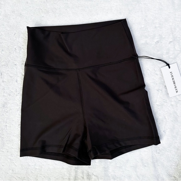 NWT- WeWoreWhat Hot Biker Short Solid Black - Picture 3 of 12